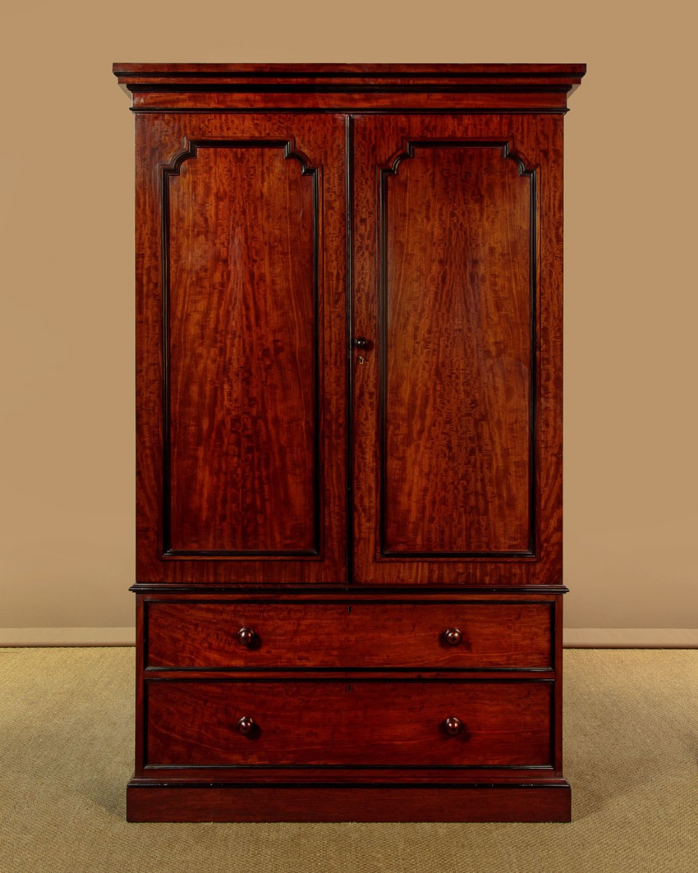 Mahogany Wardrobe by Lamb of Manchester c.1860