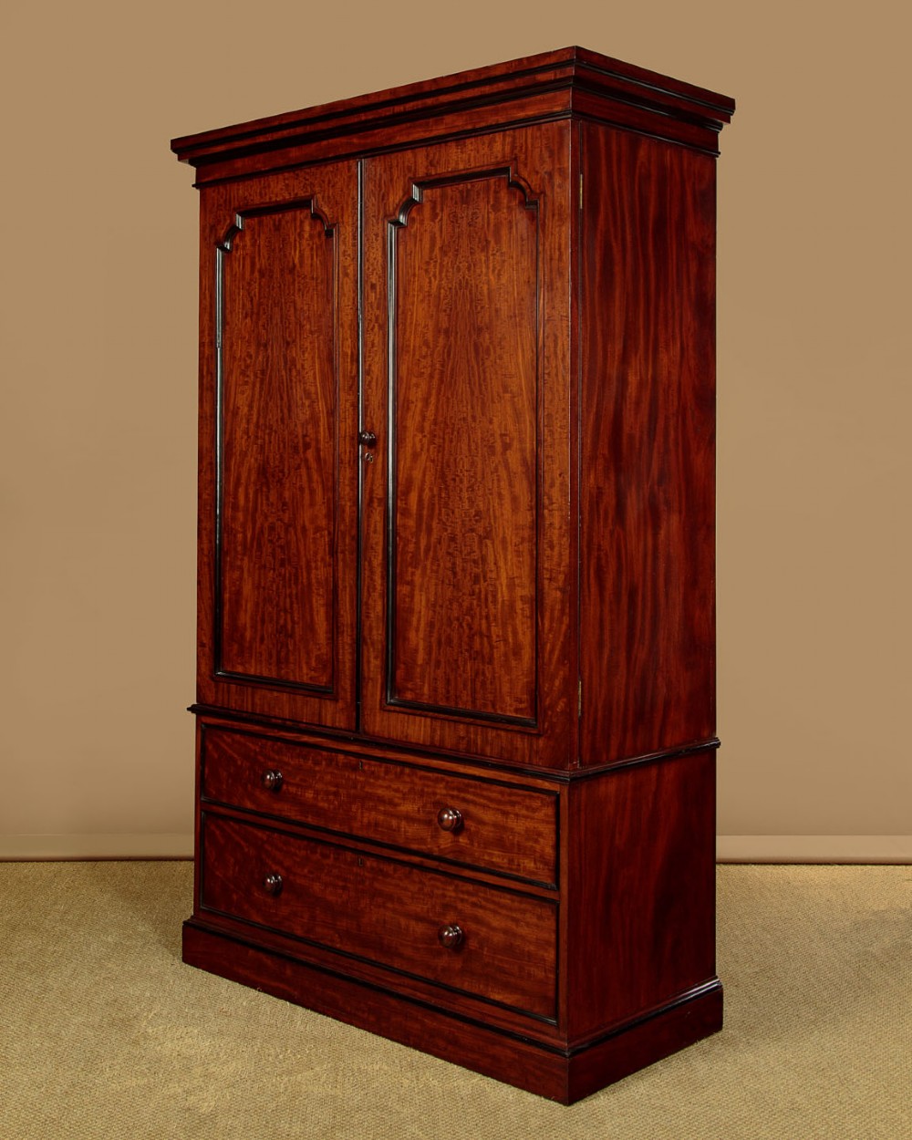 Mahogany Wardrobe by Lamb of Manchester c.1860 View II