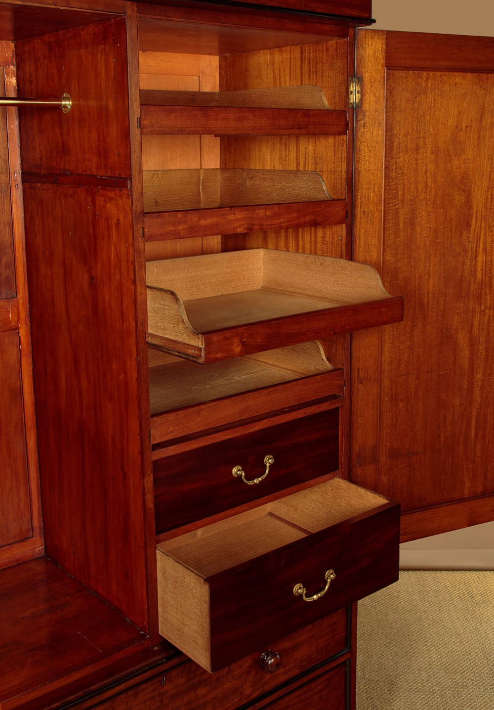 Mahogany Wardrobe by Lamb of Manchester c.1860 View VIII