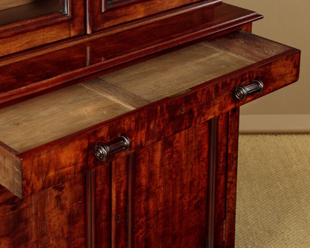 Tall Mahogany Bookcase by Garnett & Sons c.1850 View VIII