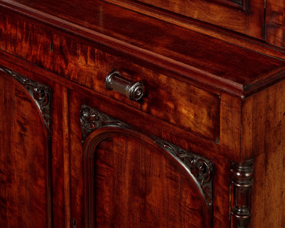 Tall Mahogany Bookcase by Garnett & Sons c.1850 View IX