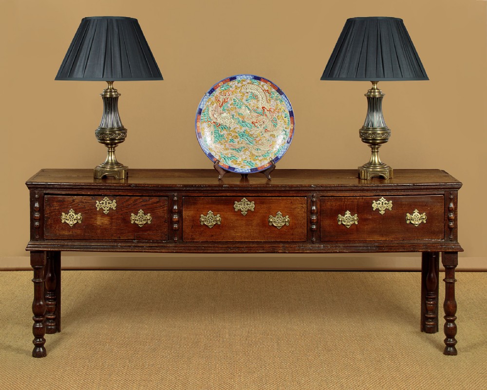18th.c. Oak Dresser Base c.1740 View II