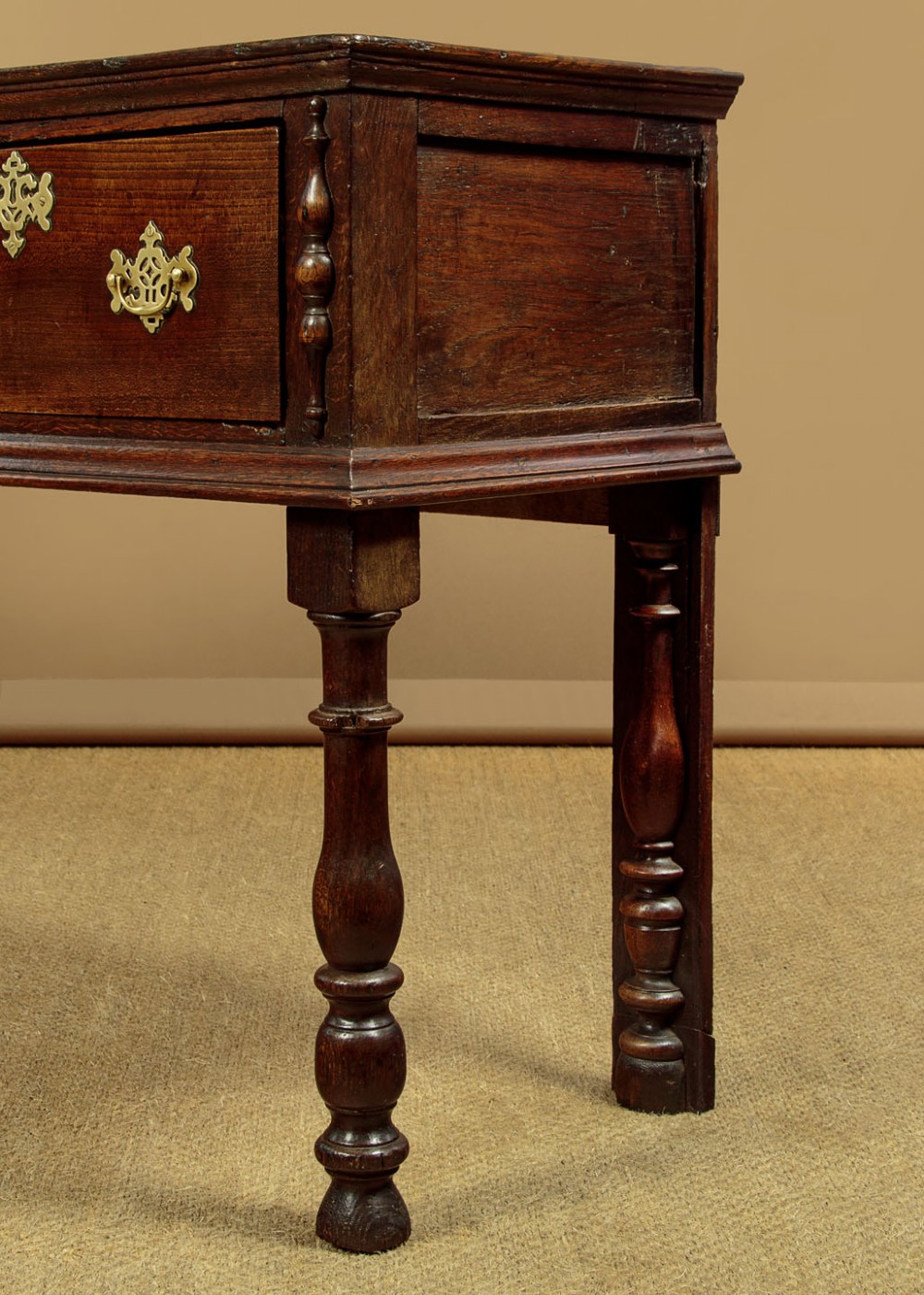 18th.c. Oak Dresser Base c.1740 View X