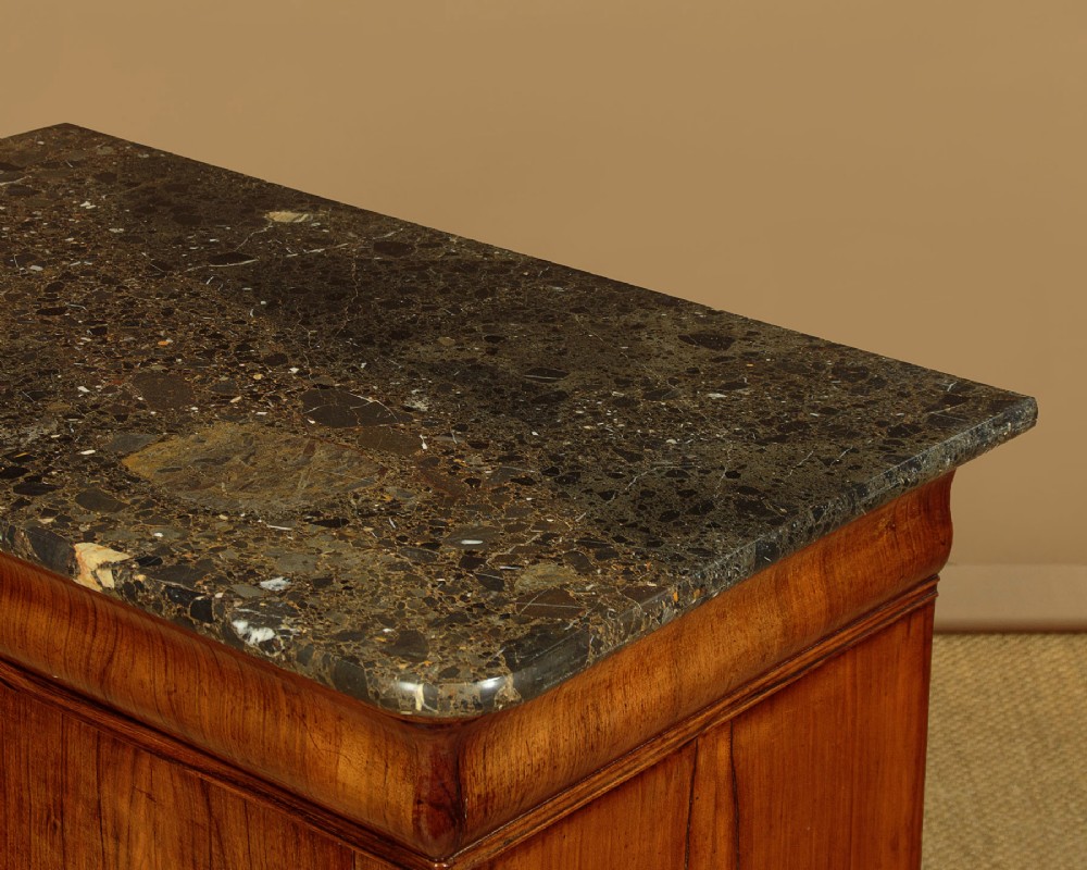 Small Walnut & Marble Top Commode c.1840 View VII