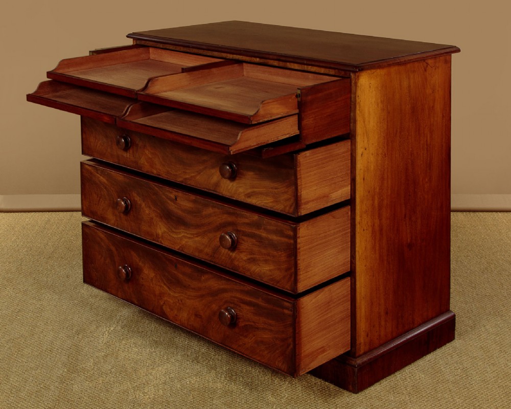 Large Mahogany Gentleman's Chest of Drawers c.1840 View VI