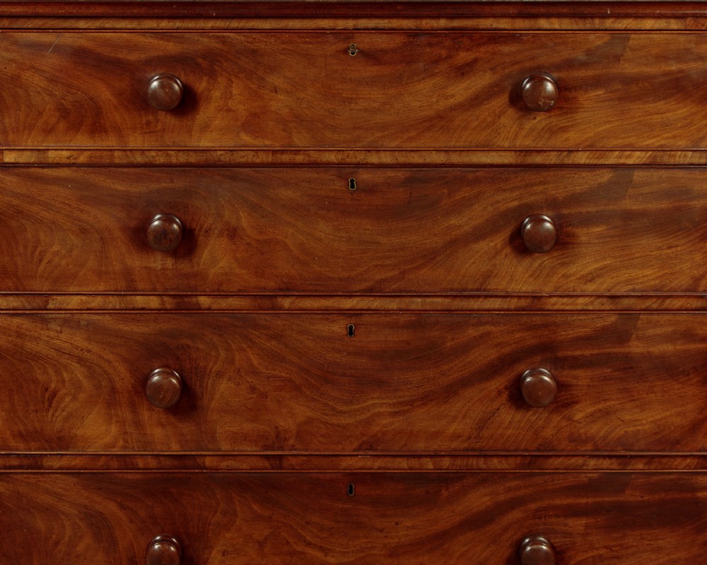Large Mahogany Gentleman's Chest of Drawers c.1840 View XII