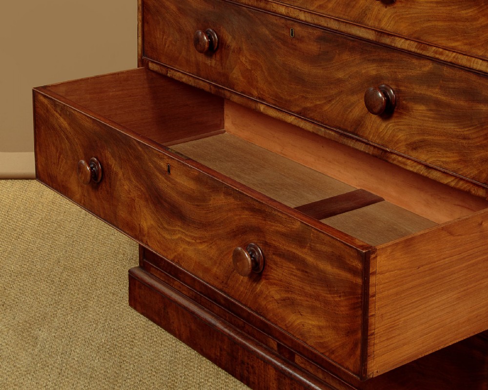 Large Mahogany Gentleman's Chest of Drawers c.1840 View XIV