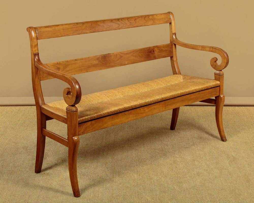 French Cherrywood Settle c.1910