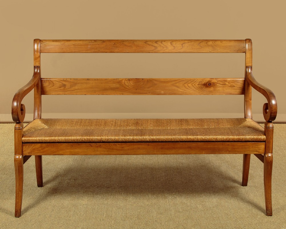 French Cherrywood Settle c.1910 View II