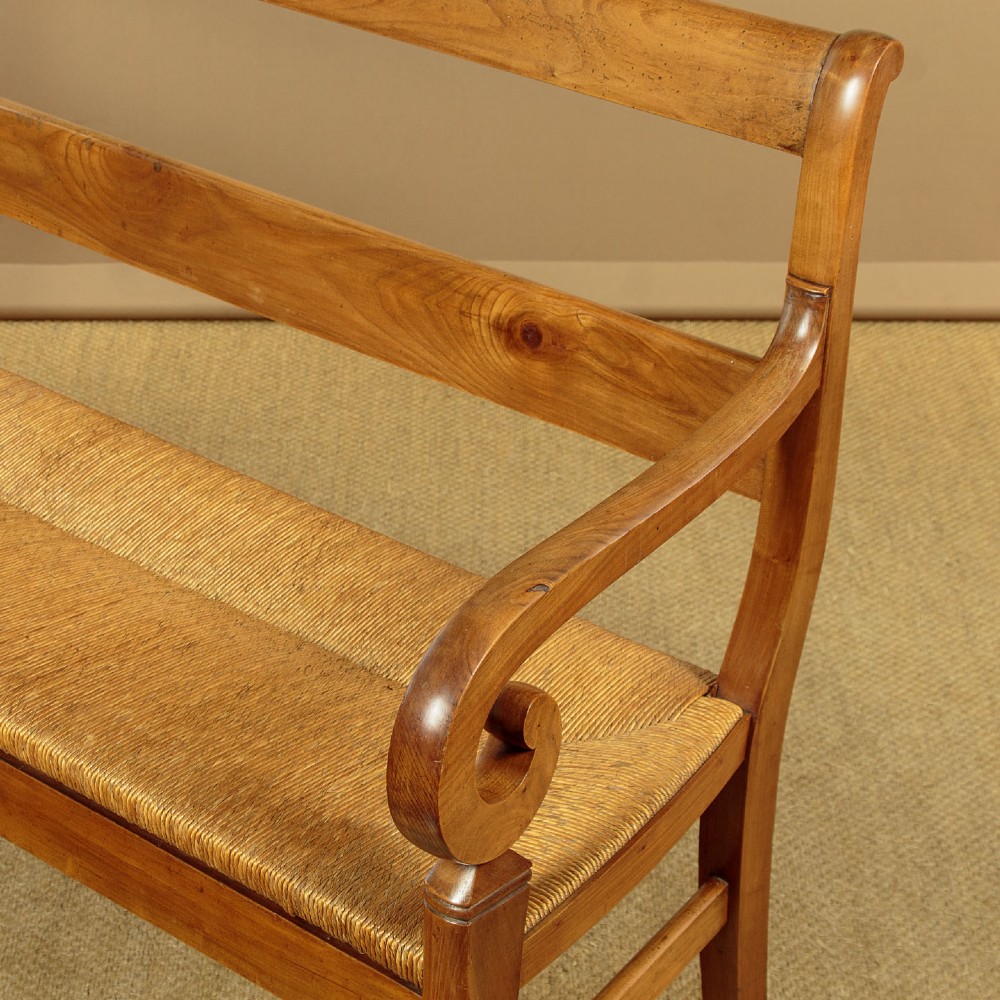 French Cherrywood Settle c.1910 View IV