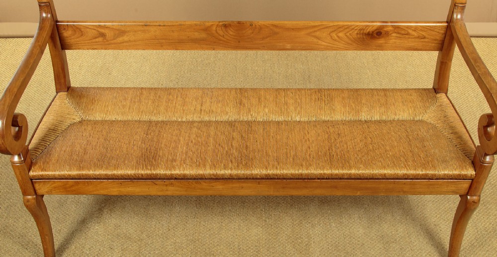 French Cherrywood Settle c.1910 View V
