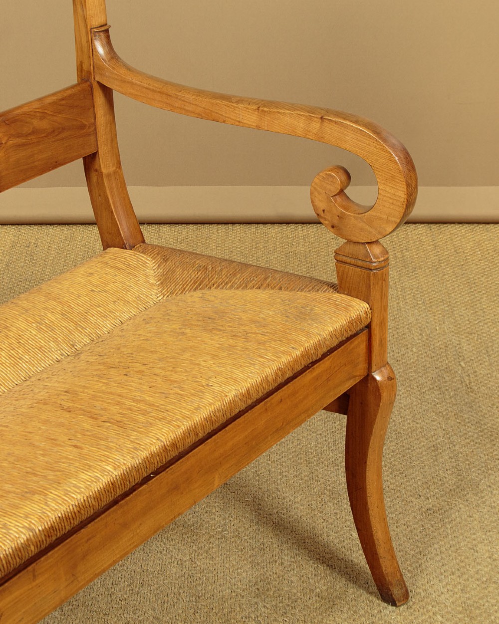 French Cherrywood Settle c.1910 View VII