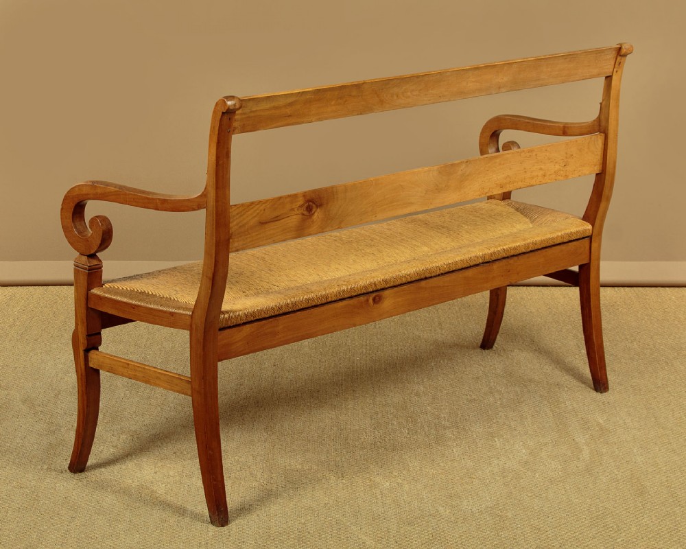French Cherrywood Settle c.1910 View IX
