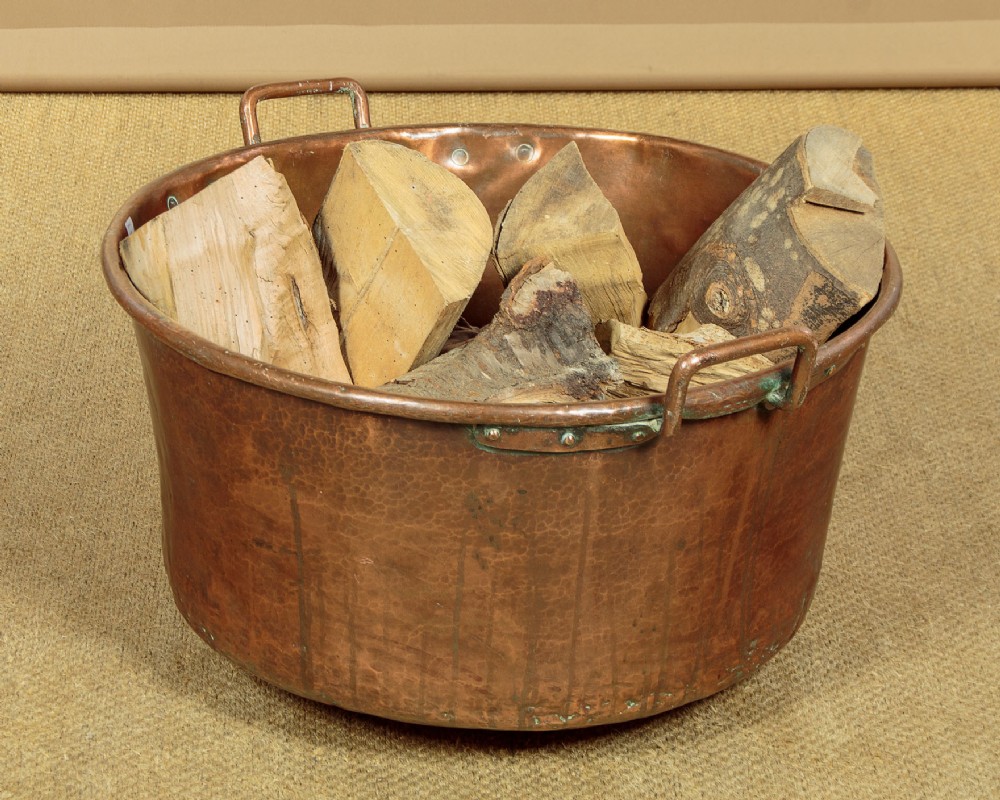 Large Copper Log Bin c.1890 View III