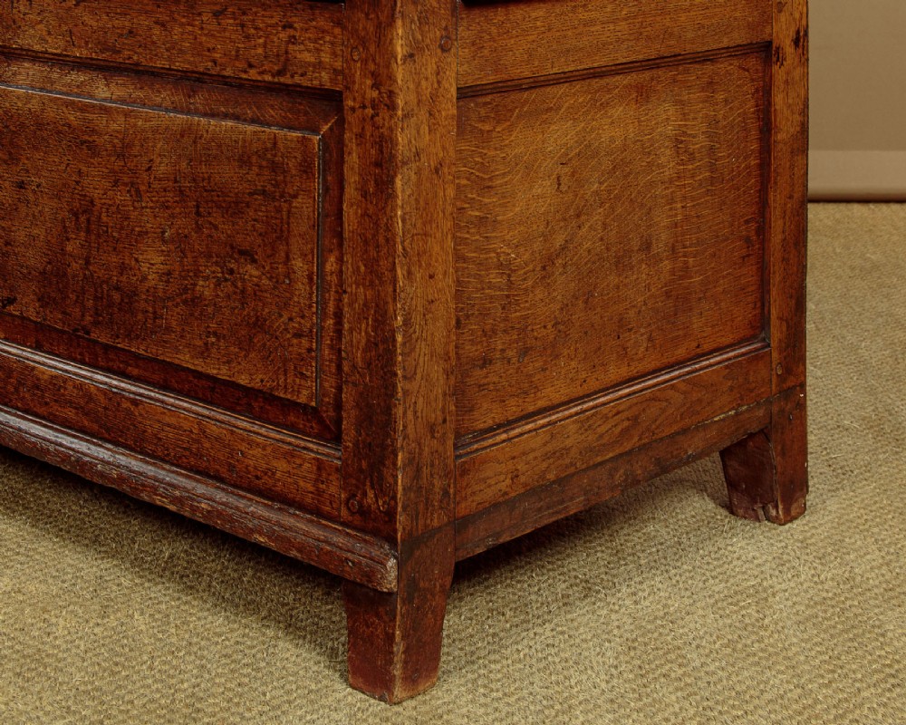Georgian Oak Box Settle c.1790 View IX