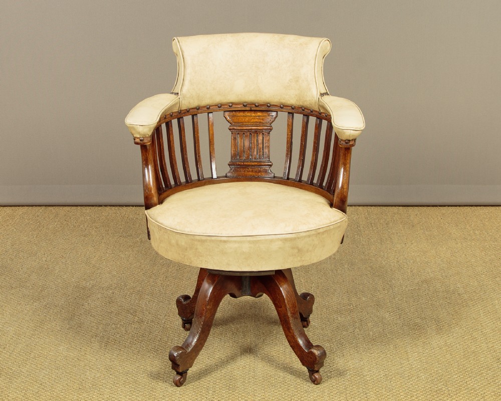 Oak Revolving Desk Chair c.1890 View II