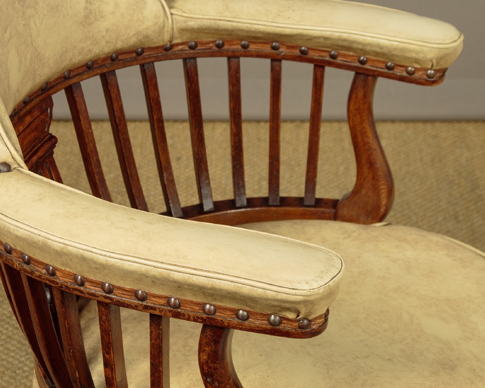 Oak Revolving Desk Chair c.1890 View V