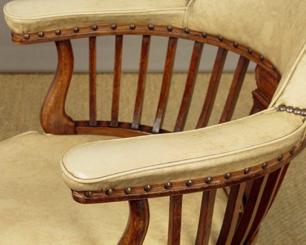 Oak Revolving Desk Chair c.1890 View VI