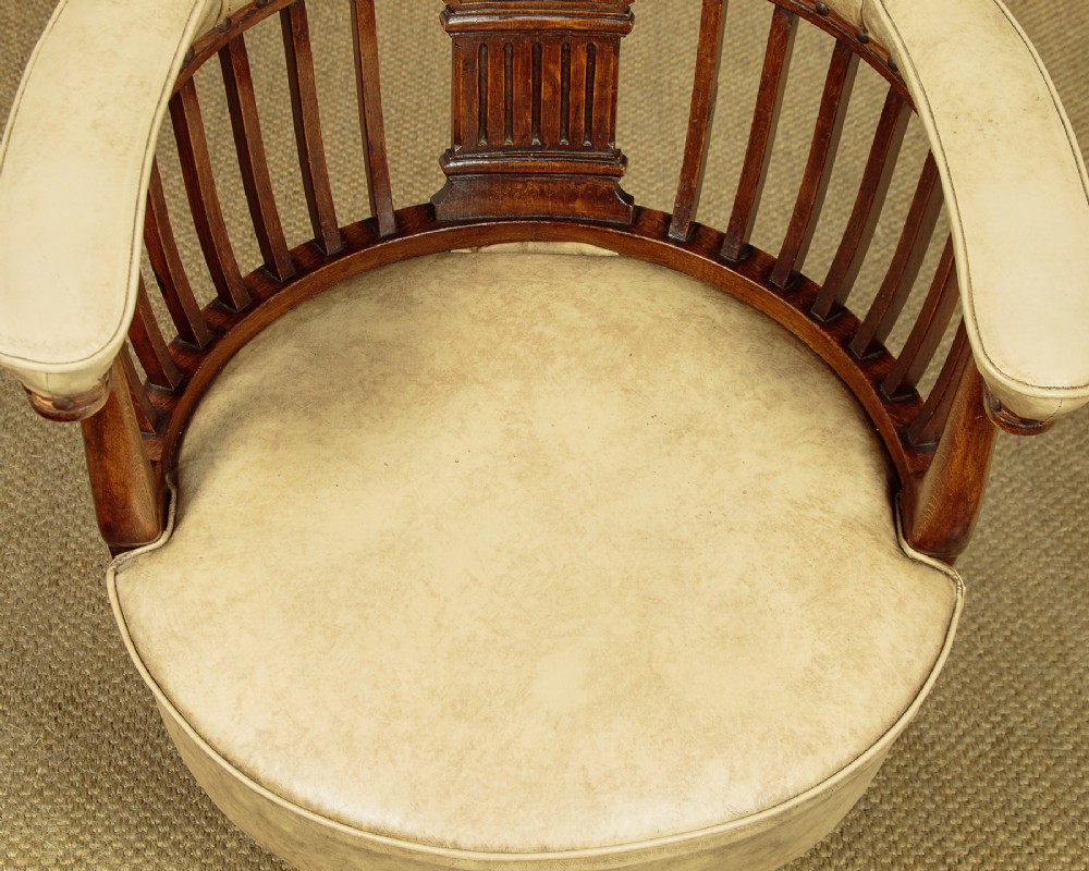 Oak Revolving Desk Chair c.1890 View VII