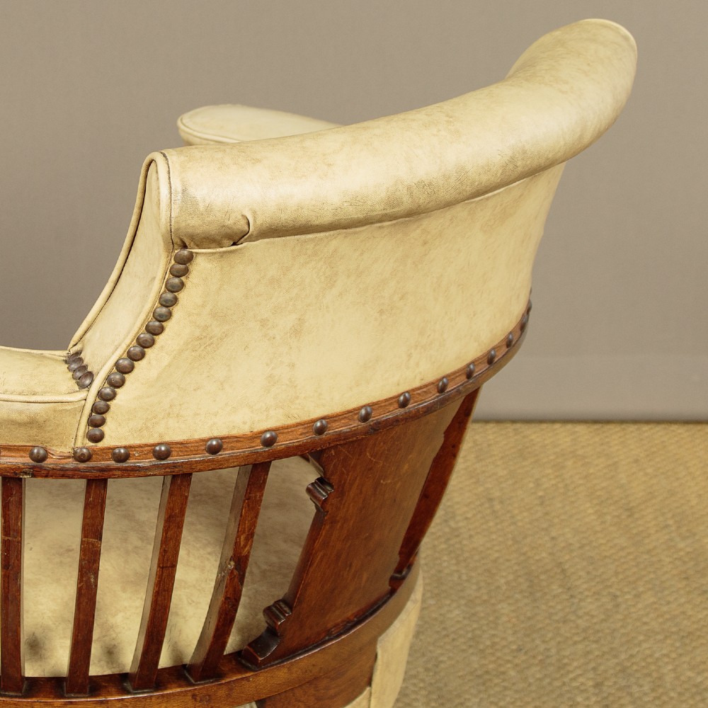 Oak Revolving Desk Chair c.1890 View XII