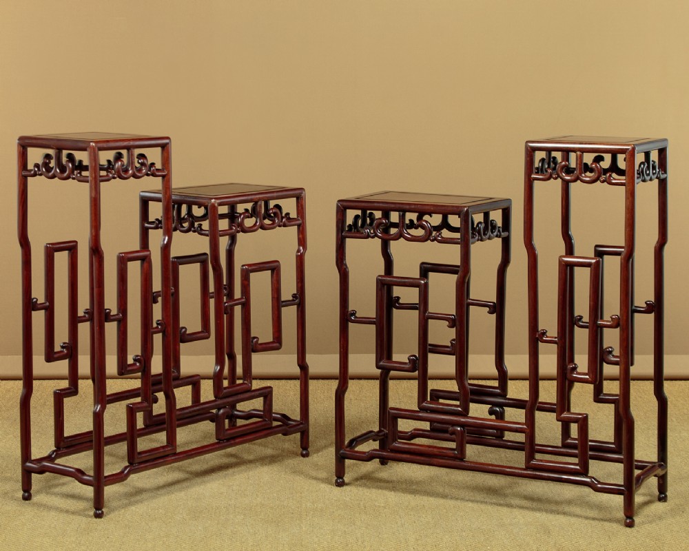Pair of Chinese Two Tier Stands c.1930