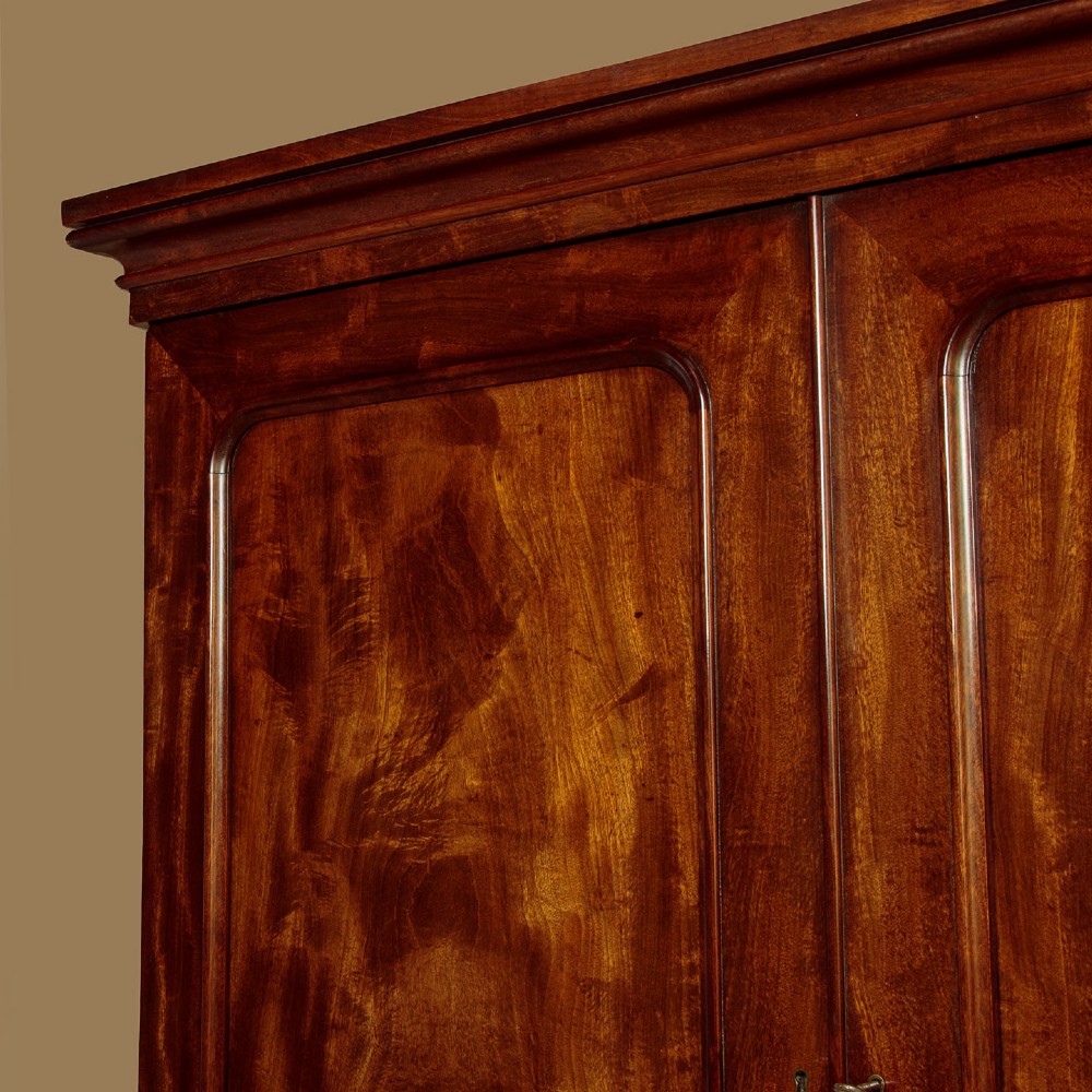 Mahogany Wardrobe or Linen Press c.1860 View VI