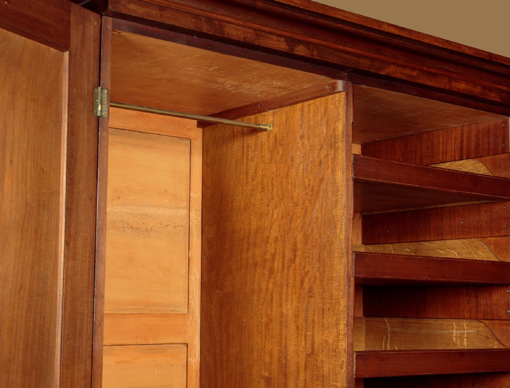 Mahogany Wardrobe or Linen Press c.1860 View IX