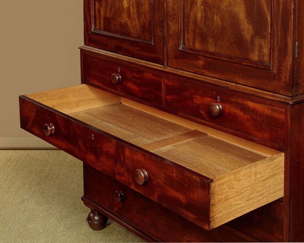 Mahogany Wardrobe or Linen Press c.1860 View XI