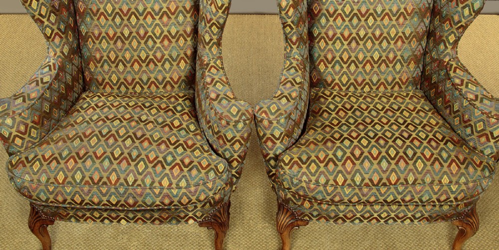 Pair of Wingback Armchairs c.1930 View VIII