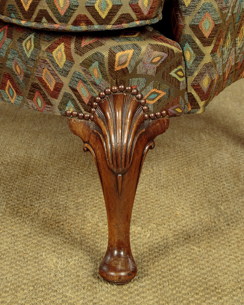 Pair of Wingback Armchairs c.1930 View XIII