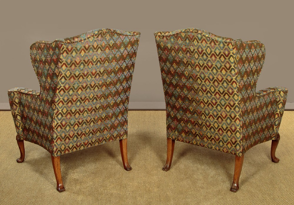 Pair of Wingback Armchairs c.1930 View XIV