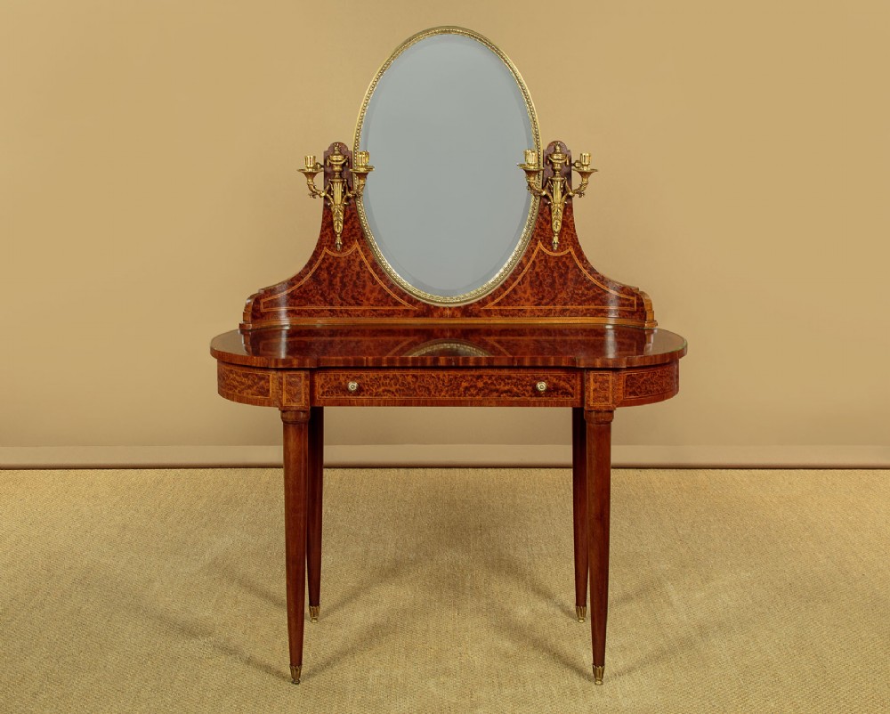 French Amboyna & Gilt Dressing Table c.1930