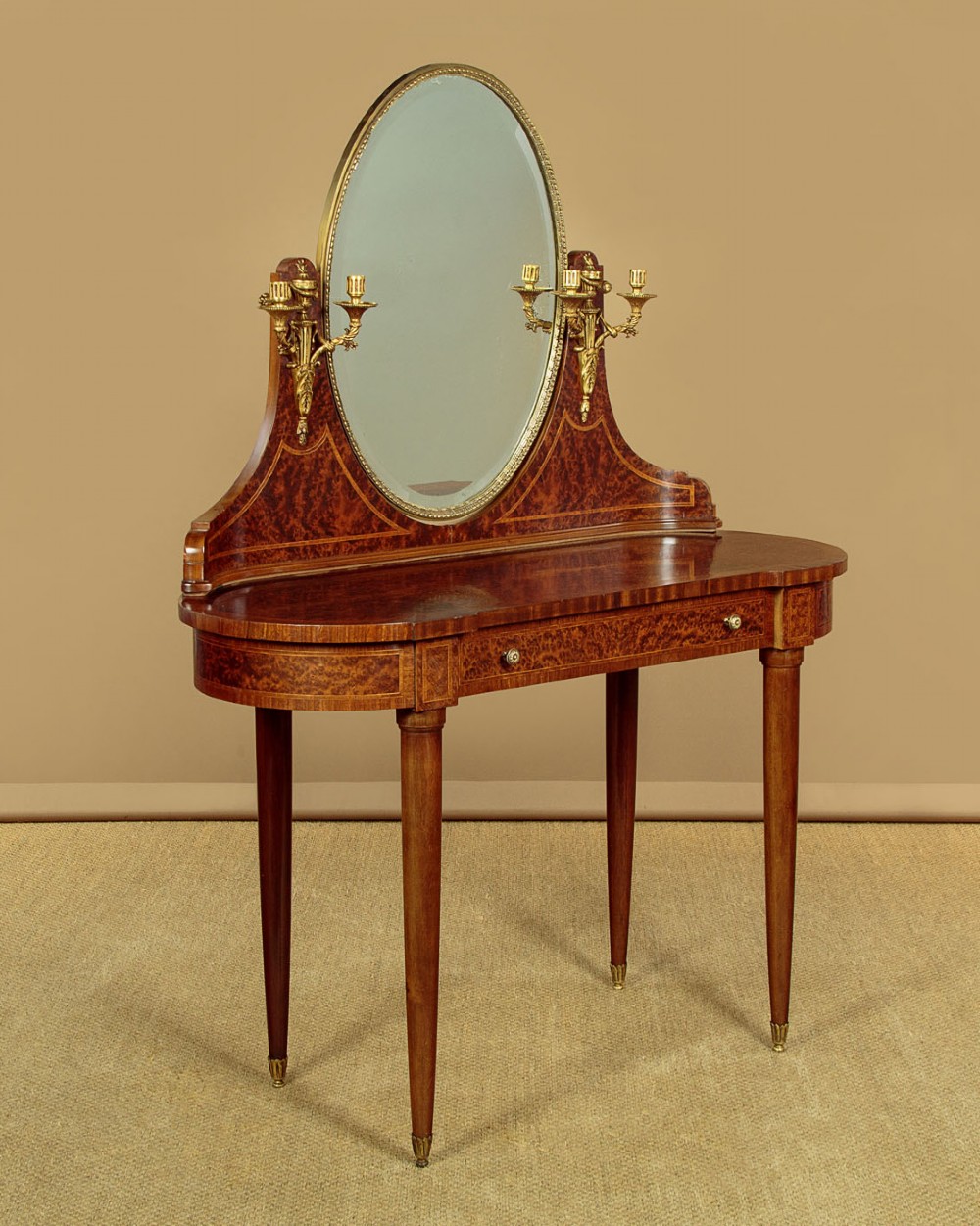 French Amboyna & Gilt Dressing Table c.1930 View II