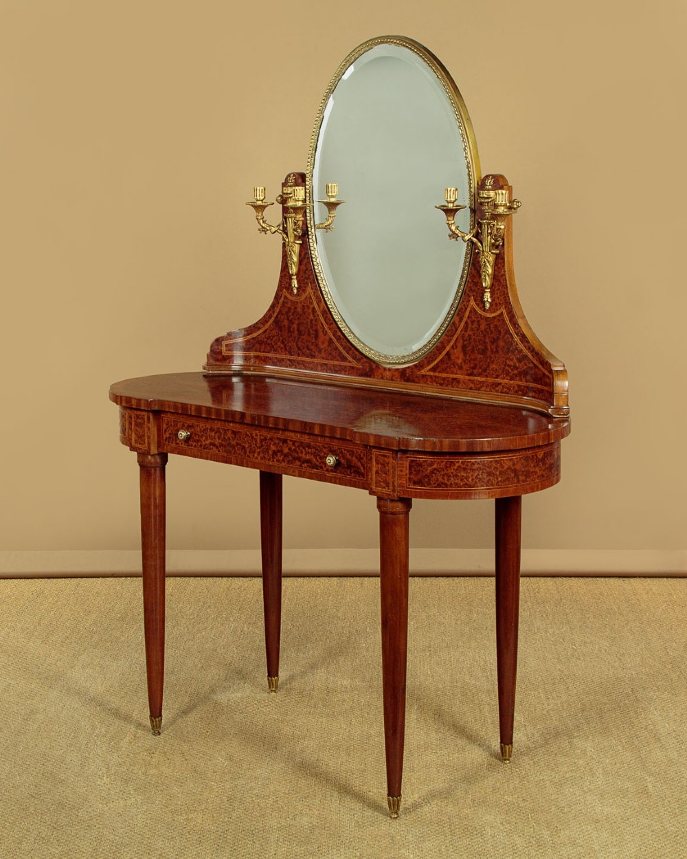 French Amboyna & Gilt Dressing Table c.1930 View III