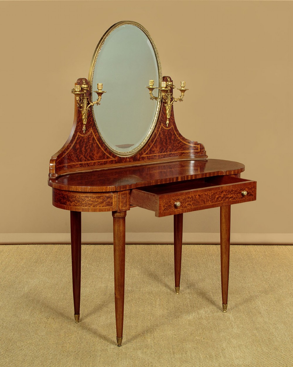 French Amboyna & Gilt Dressing Table c.1930 View IV