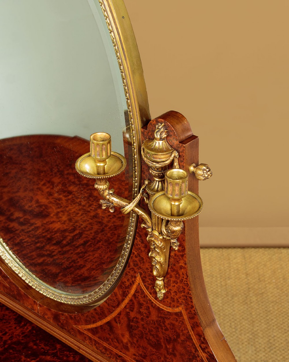 French Amboyna & Gilt Dressing Table c.1930 View V