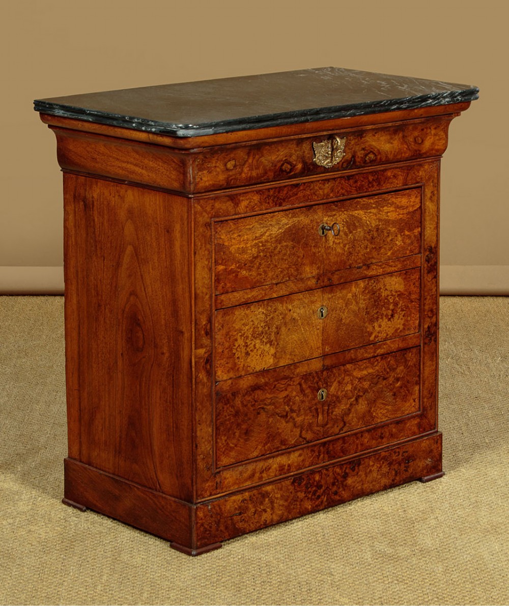 Small Burr Walnut Commode c.1840 View III