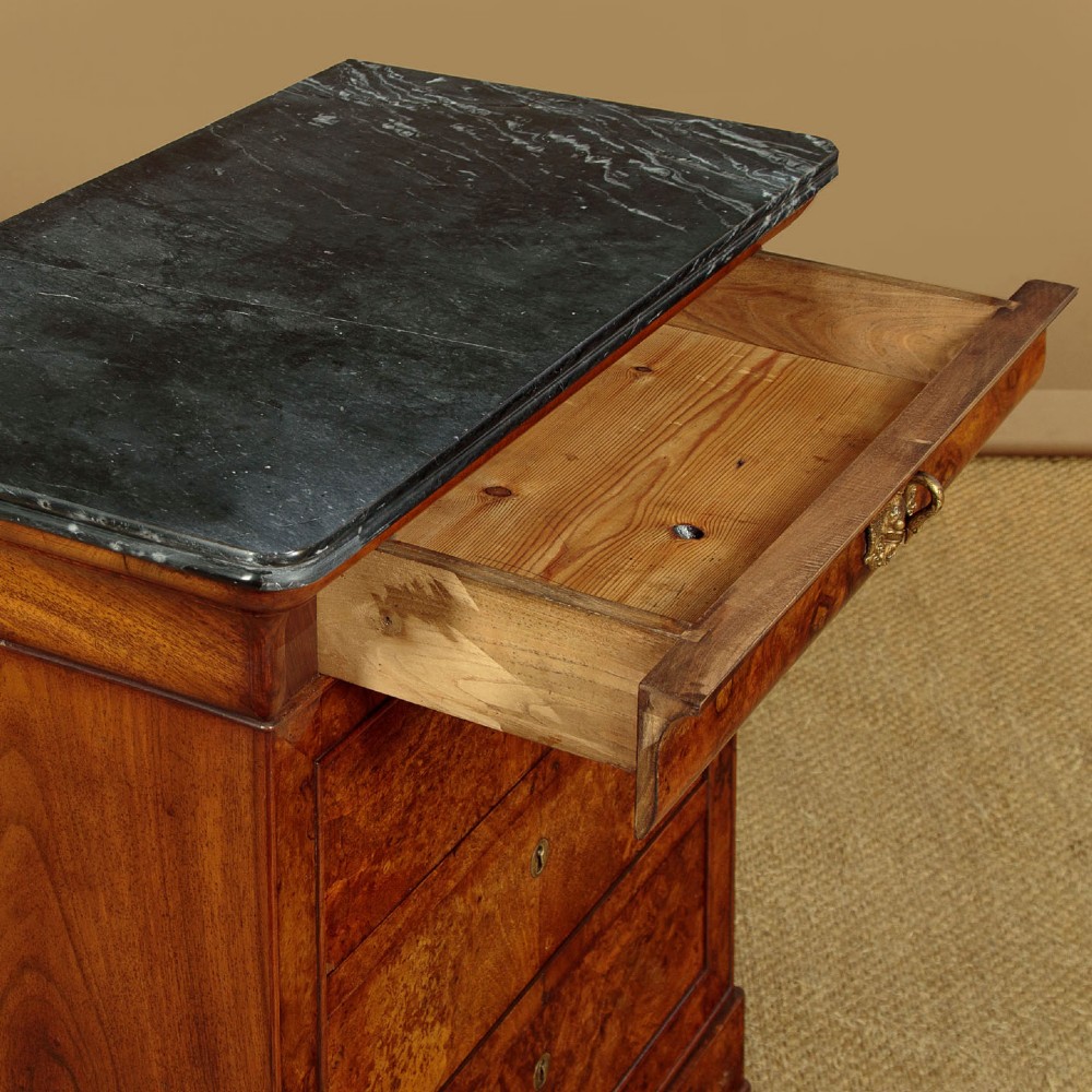 Small Burr Walnut Commode c.1840 View VIII