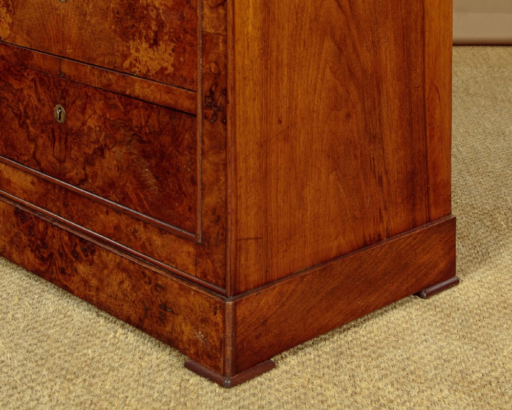 Small Burr Walnut Commode c.1840 View XII