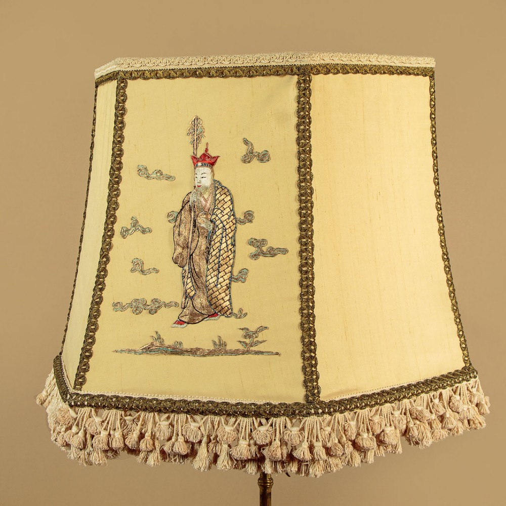 Adjustable Floor Lamp & Shade c.1900 View VII