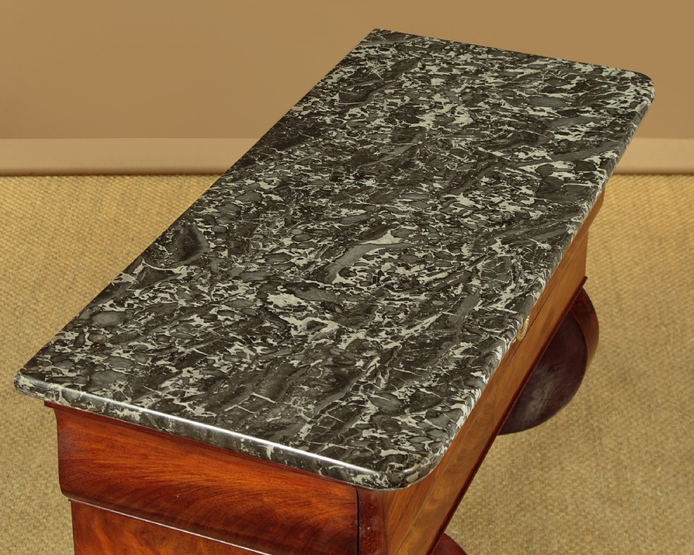 Mahogany & Marble Top Console Table c.1840 View III