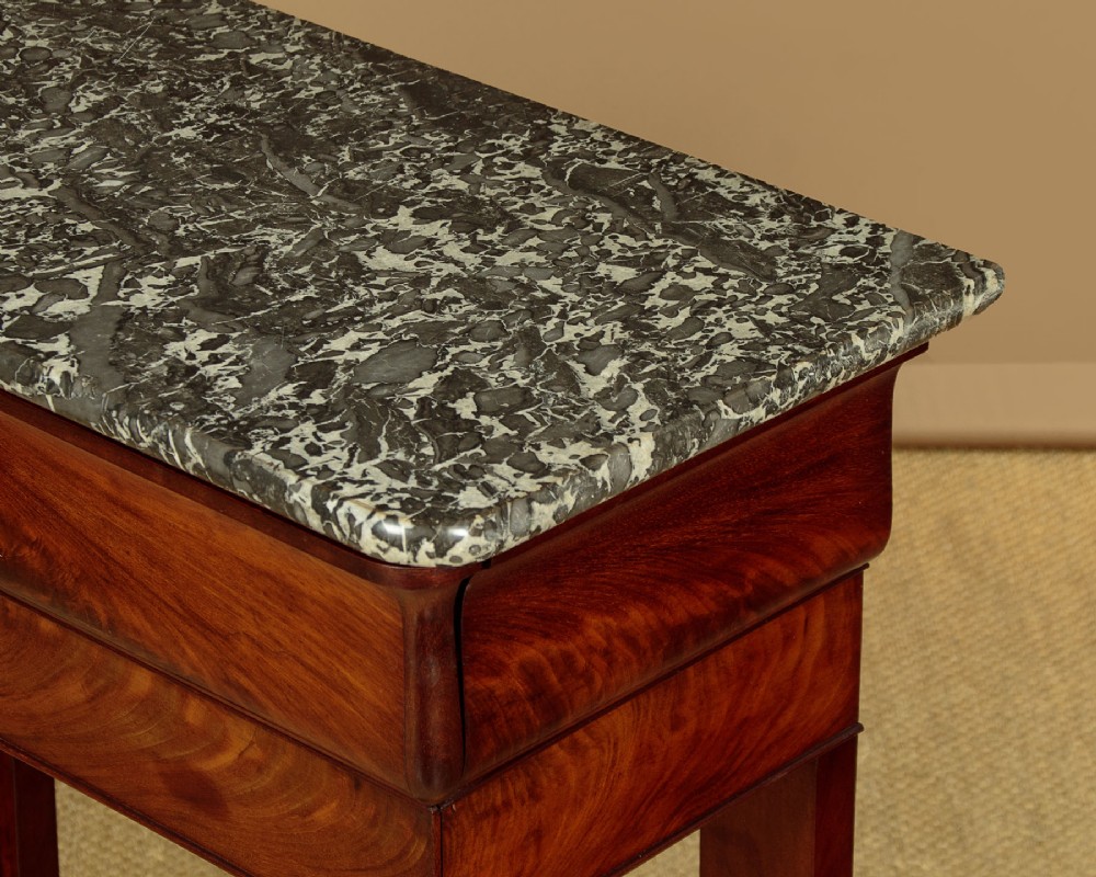 Mahogany & Marble Top Console Table c.1840 View IV