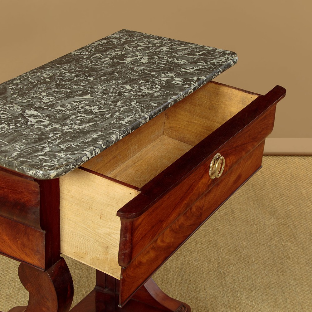 Mahogany & Marble Top Console Table c.1840 View V