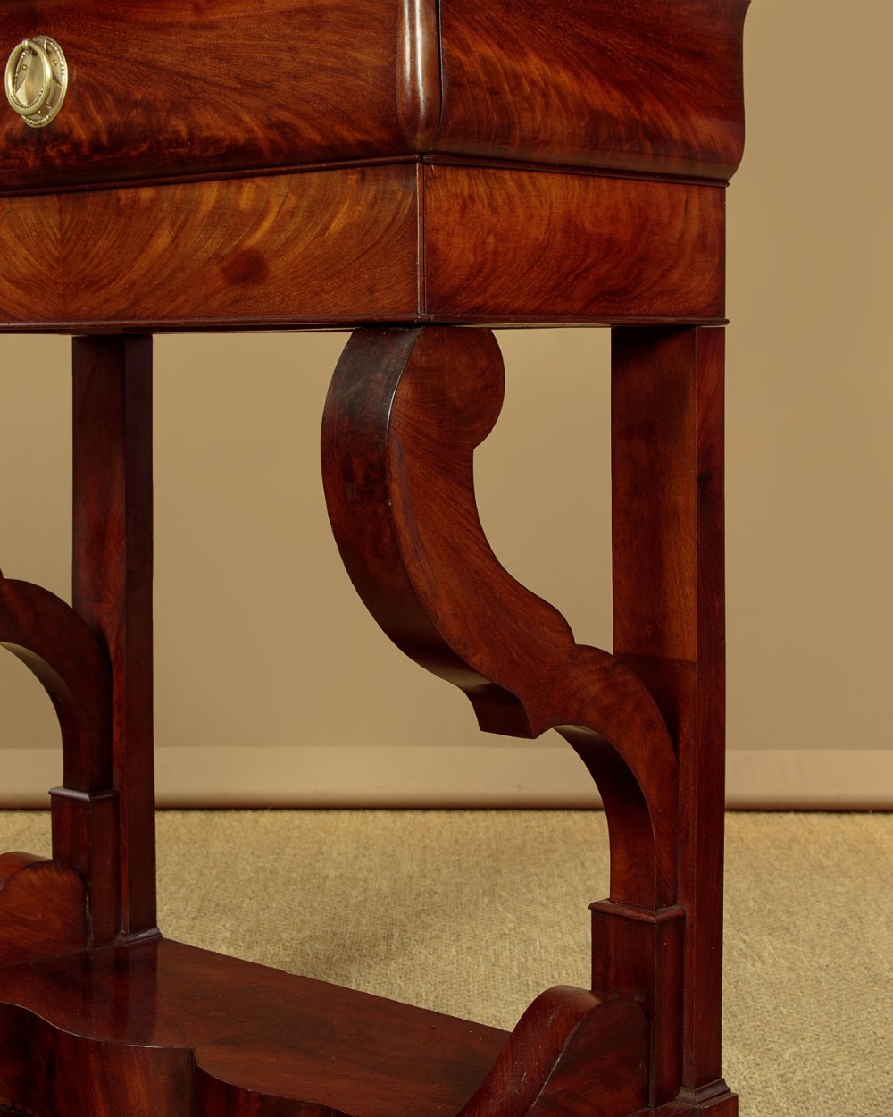 Mahogany & Marble Top Console Table c.1840 View VIII