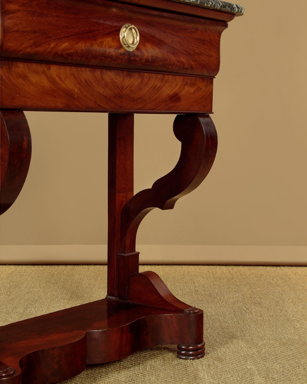 Mahogany & Marble Top Console Table c.1840 View IX