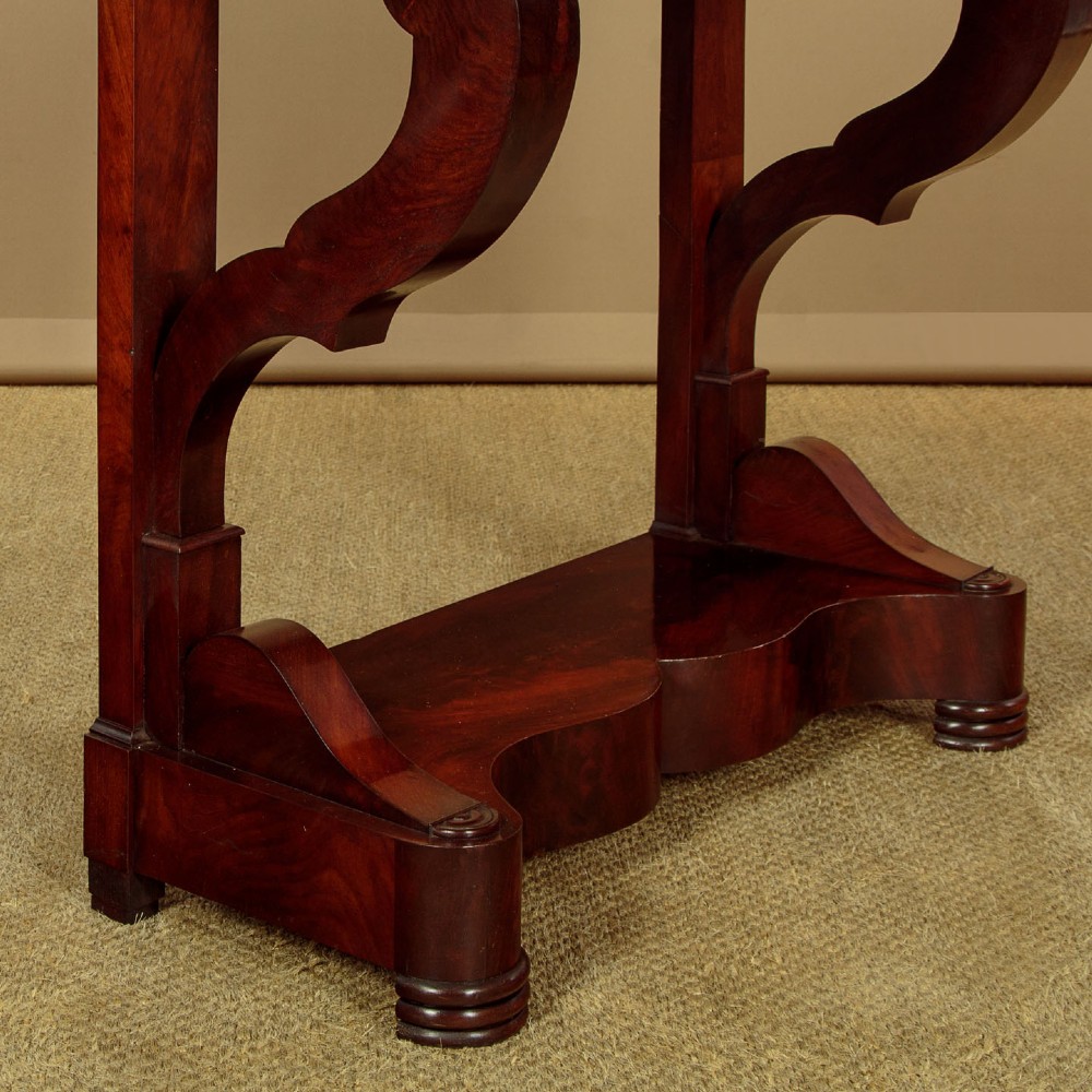 Mahogany & Marble Top Console Table c.1840 View X