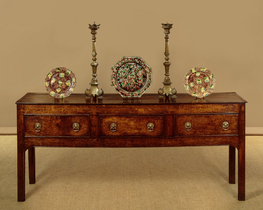 Small Oak Dresser Base c.1750 View II