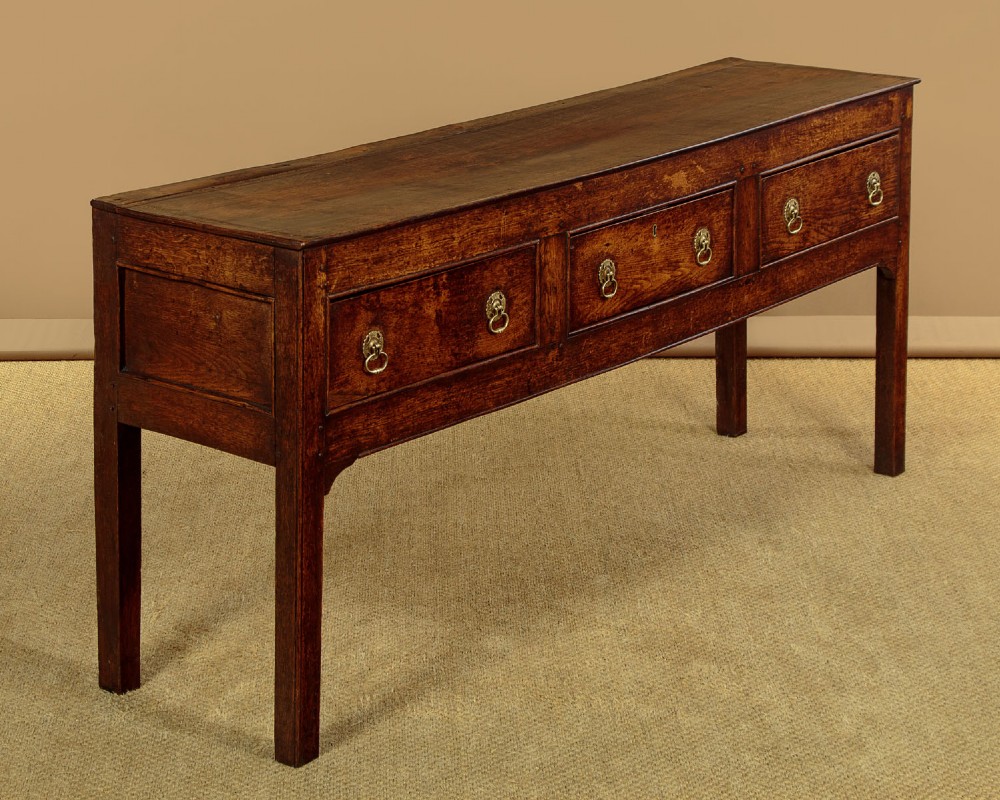 Small Oak Dresser Base c.1750 View III