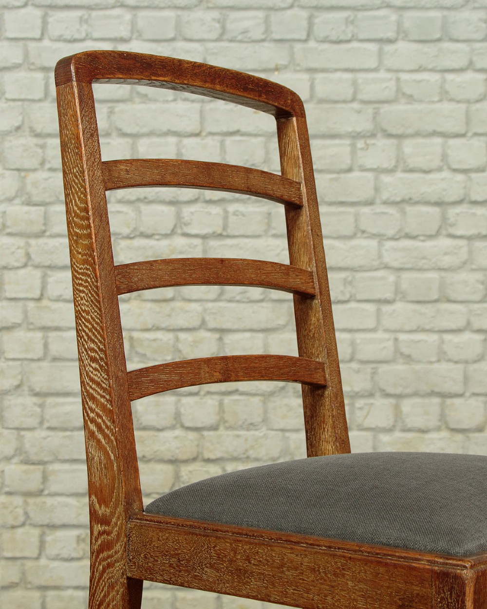 Set of Four Heals Limed Oak Dining Chairs c.1930 View V