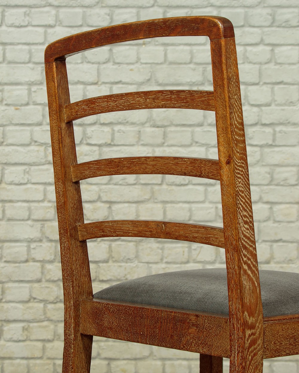 Set of Four Heals Limed Oak Dining Chairs c.1930 View IX